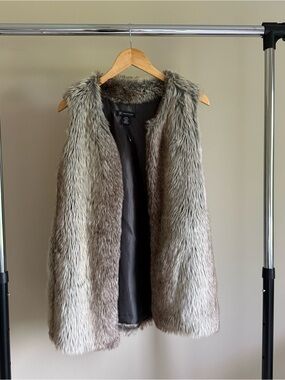 INC International Concepts Faux Fur Vest